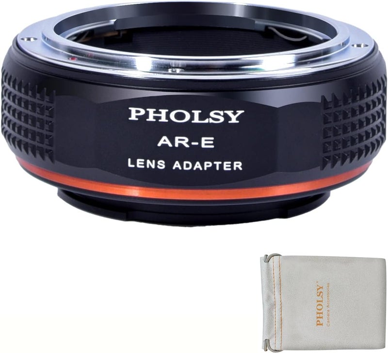 PHOLSY Lens Mount Adapter Compatible with Konica AR Lens to E Mount Camera Body Compatible with Sony a1 a9ii a7S iii/ii a7R v/iv/iii/ii a7C a7 iv/iii/ii a6600 a6500 a6400 a6300 a6000 ZV-E10 NEX etc. - Image 1